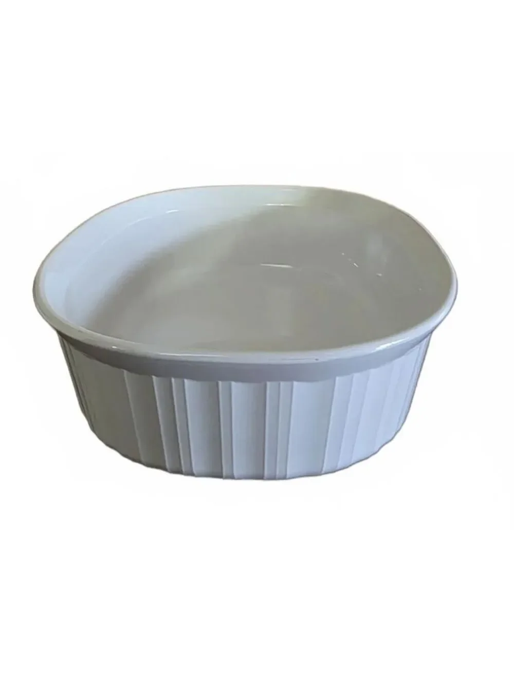 Vintage Corning Ware French White F-2-B Oval Casserole Dish